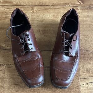 Apt 9 Men's Brown Leather Dress Shoes